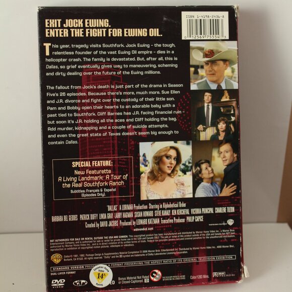 Dallas The Complete Fifth Season DVD Set - Picture 2 of 2